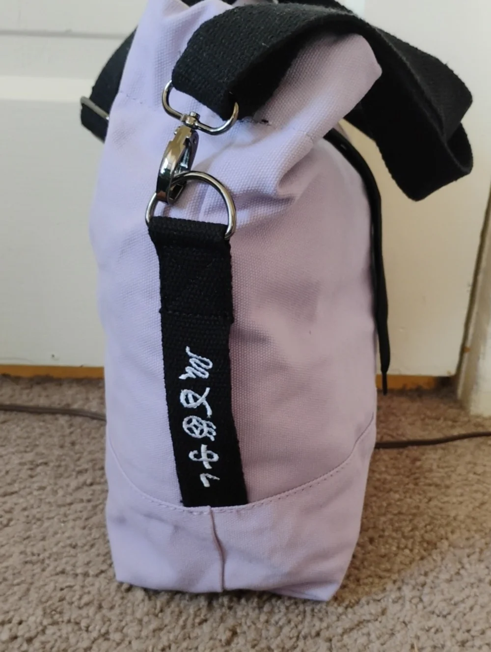Togood Crossbody Bag Lilac Adjustable Shoulder Strap And Shorter Handles